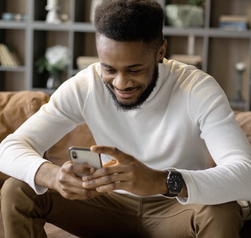 Man gesticulating in video call on laptop